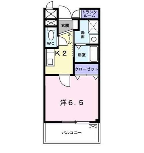 大阪府東大阪市稲田本町3丁目(アパート)の賃貸物件の間取り