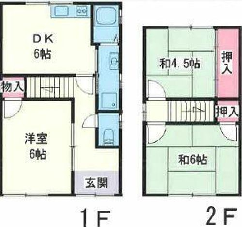 兵庫県姫路市辻井2丁目(一戸建)の賃貸物件の間取り