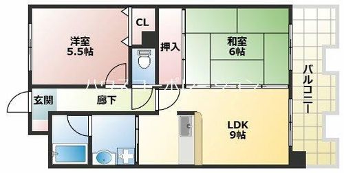 兵庫県尼崎市東園田町8丁目(マンション)の賃貸物件の間取り
