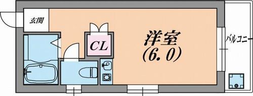 兵庫県神戸市兵庫区上沢通5丁目(マンション)の賃貸物件の間取り