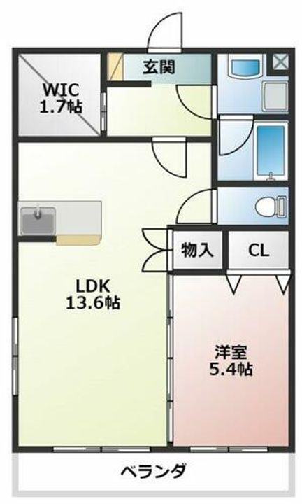 アヴェニュー美和Ⅱの間取り