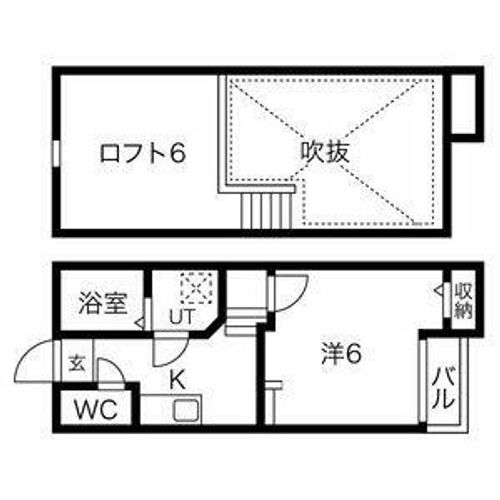 愛知県名古屋市中村区中村本町2丁目(アパート)の賃貸物件202の間取り