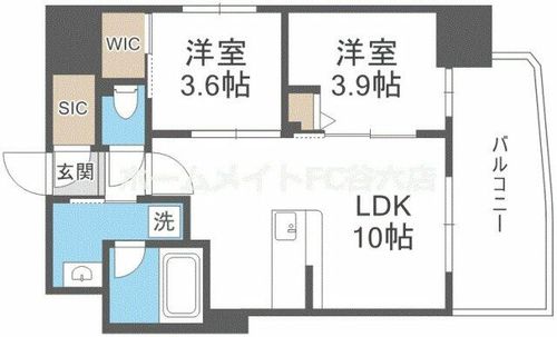 コンフォリア・リヴ大阪本町の間取り