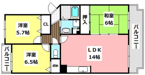 クレサンテールの間取り