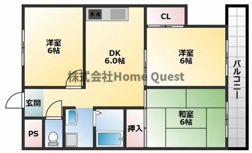 マンション吾光の間取り