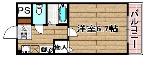アネックス川端305の間取り