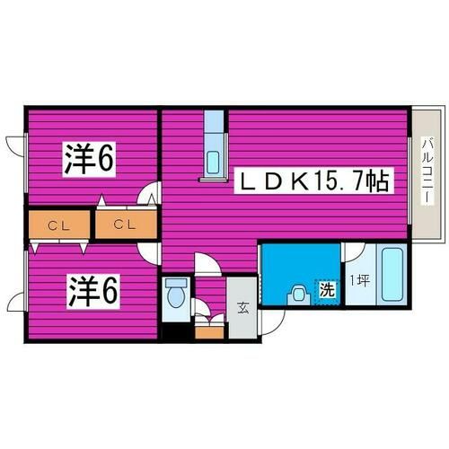 プルミエコート202の間取り