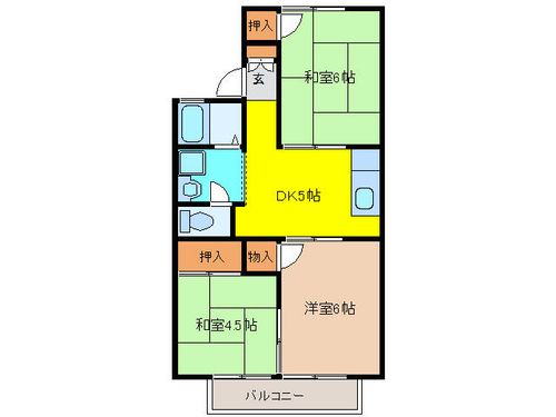 蓮池コーポの間取り