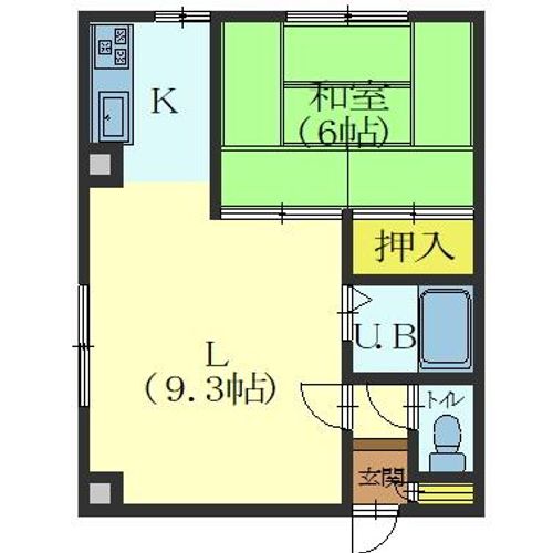 シャルム中上105の間取り