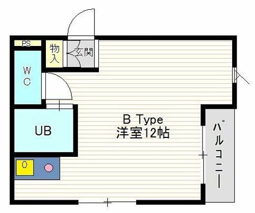 垂水ハイツ403の間取り