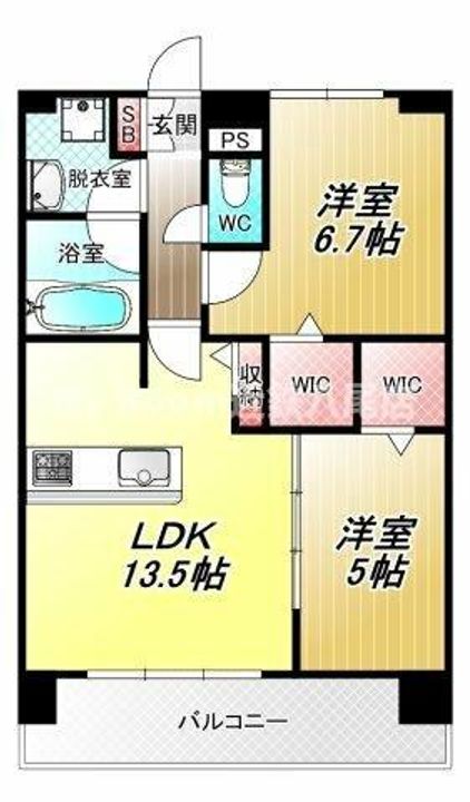ディエスベアティ久宝寺口の間取り