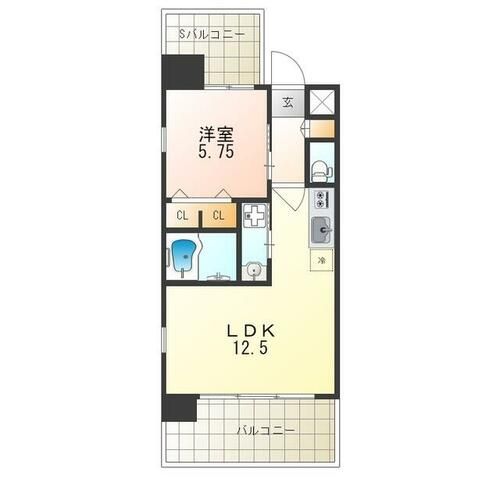 大阪府豊中市岡上の町2丁目(マンション)の賃貸物件の間取り