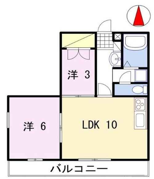 リアン飾東 A棟の間取り