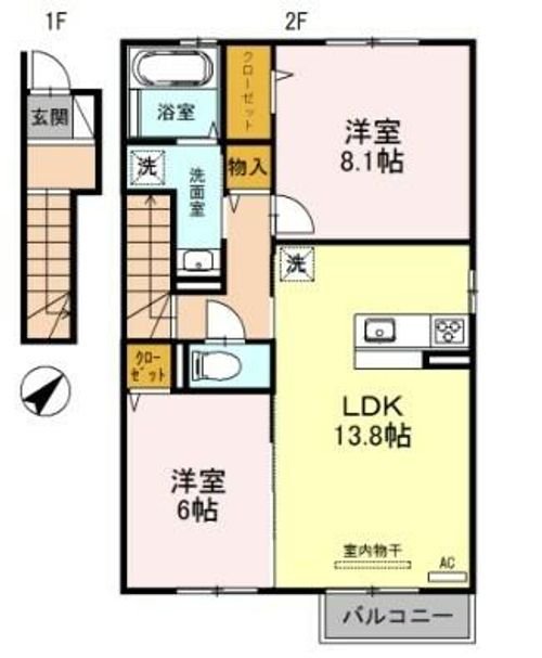 ビューティフルライフTADERAの間取り
