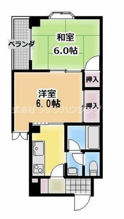 大阪府大阪市都島区高倉町2丁目(マンション)の賃貸物件の間取り
