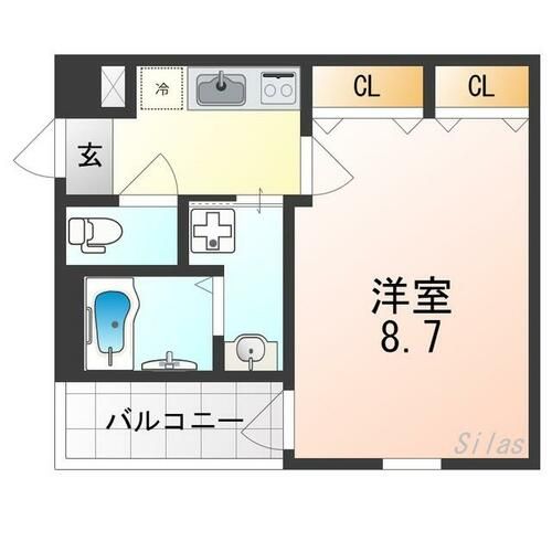 フジパレス上野芝Ⅴ番館の間取り