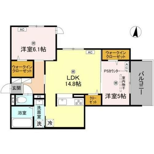 大阪府大阪市鶴見区横堤2丁目(アパート)の賃貸物件の間取り