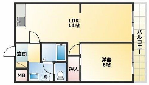 パインブルック東住吉の間取り