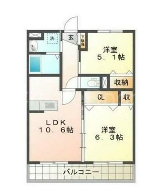 リベロ香寺の間取り