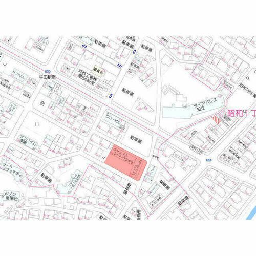 キャッスルコートウシダA棟102の外観