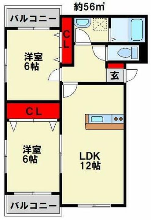 プレステージタカラN101の間取り