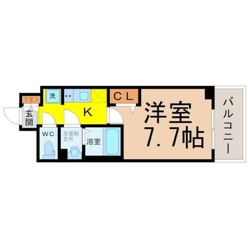 プレサンス上前津フィットの間取り