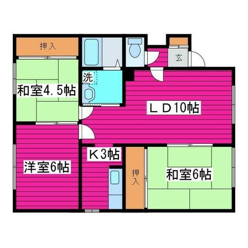 パレーシャル三和101の間取り