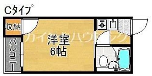 ラビッツコート玉出の間取り