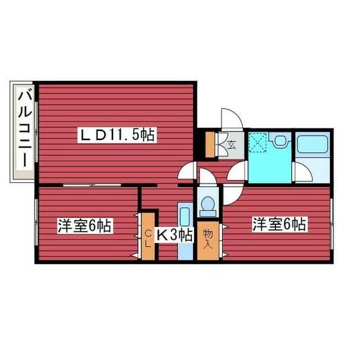 羊ヶ丘マンションの間取り