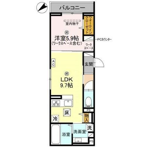D’s町坪の間取り