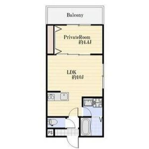 アプローズ加古川の間取り