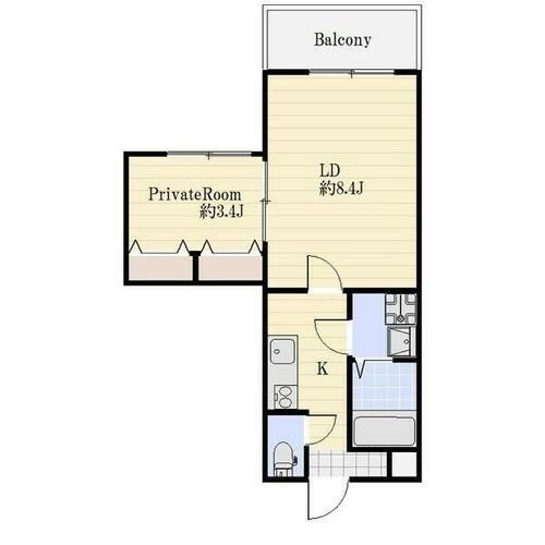 アプローズ加古川の間取り