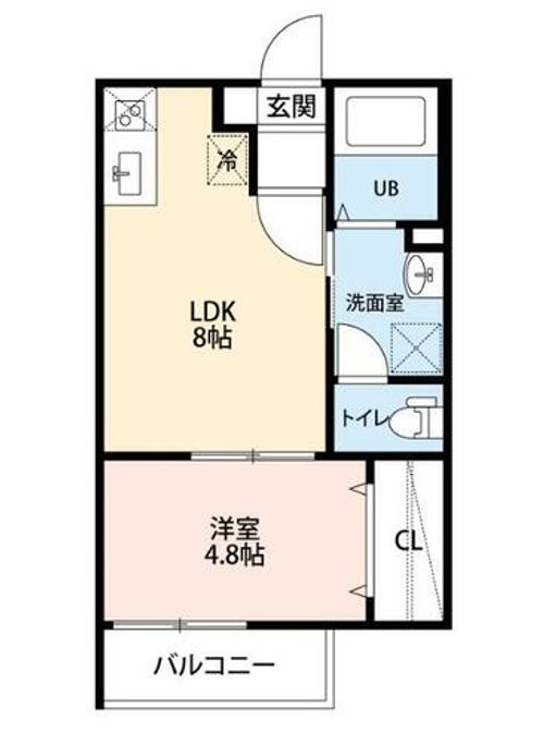 FreeHand八田(フリーハンド八田)の間取り