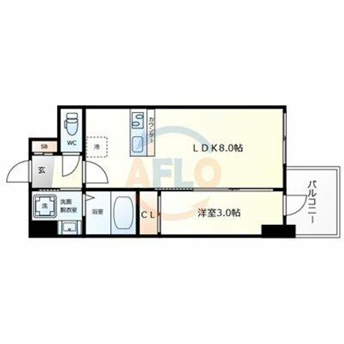 セレニテ日本橋エクラの間取り