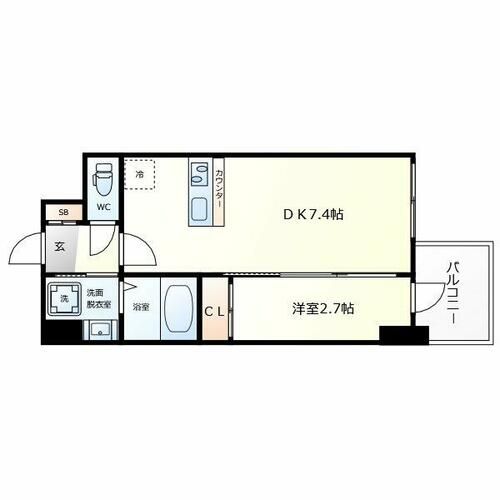 セレニテ日本橋エクラの間取り