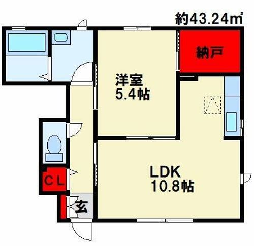 エスポアール B棟の間取り