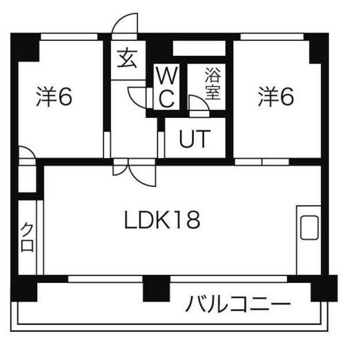 愛知県名古屋市中区新栄2丁目(マンション)の賃貸物件の間取り