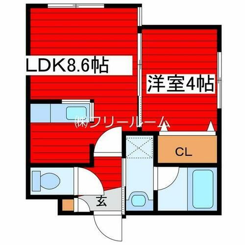 Alegria月寒中央の間取り