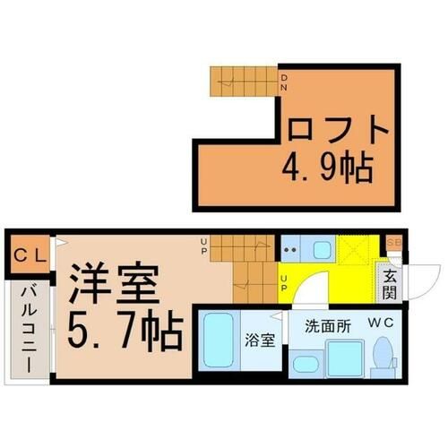 トリオネア千種の間取り