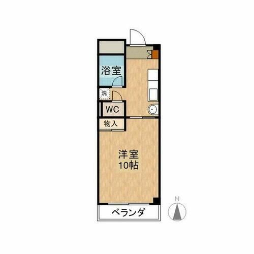 愛知県名古屋市名東区社が丘1丁目(アパート)の賃貸物件の間取り