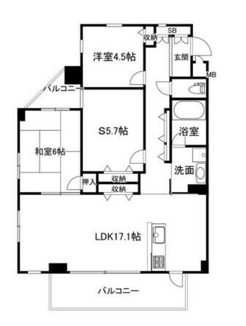 ポルトドールしかまの間取り
