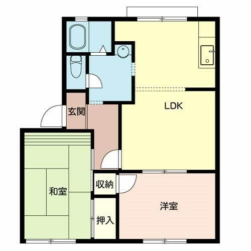 白東ハイツの間取り