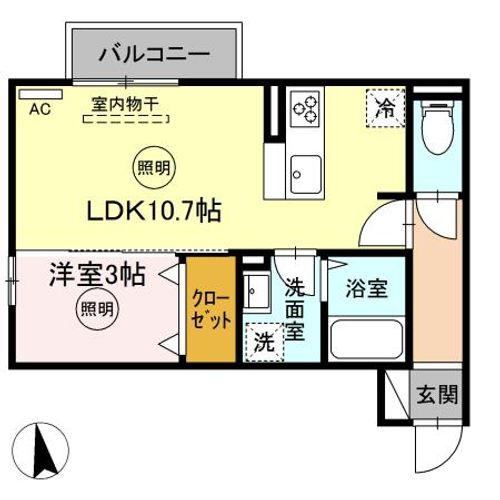 COZY COURT下曽根の間取り