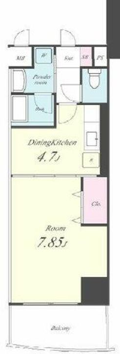 メルベーユコートの間取り