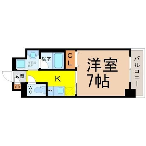 レジデンス東別院スクエアIIの間取り