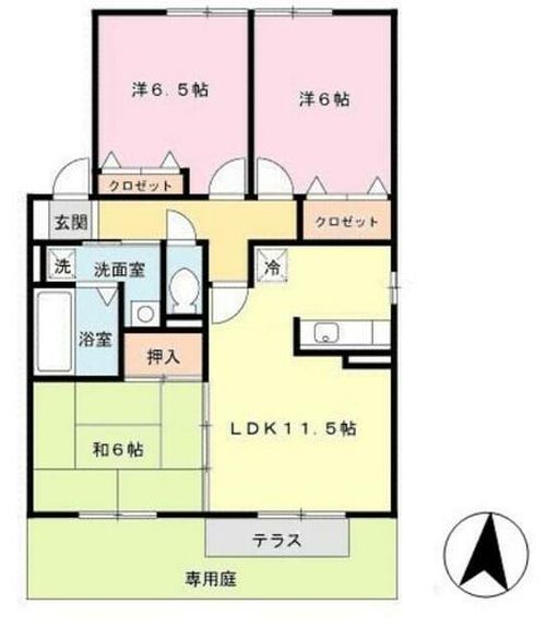 ジュネスコート清水の間取り