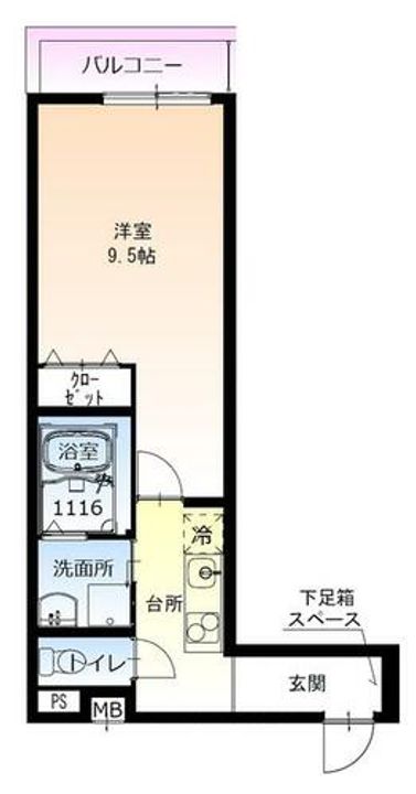 大阪府大阪市淀川区三津屋北1丁目(アパート)の賃貸物件の間取り