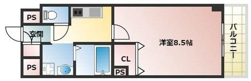兵庫県尼崎市南塚口町2丁目(マンション)の賃貸物件の間取り
