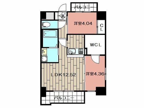 Studie小倉離宮の間取り