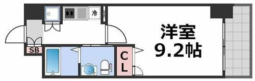ルクレ京橋の間取り